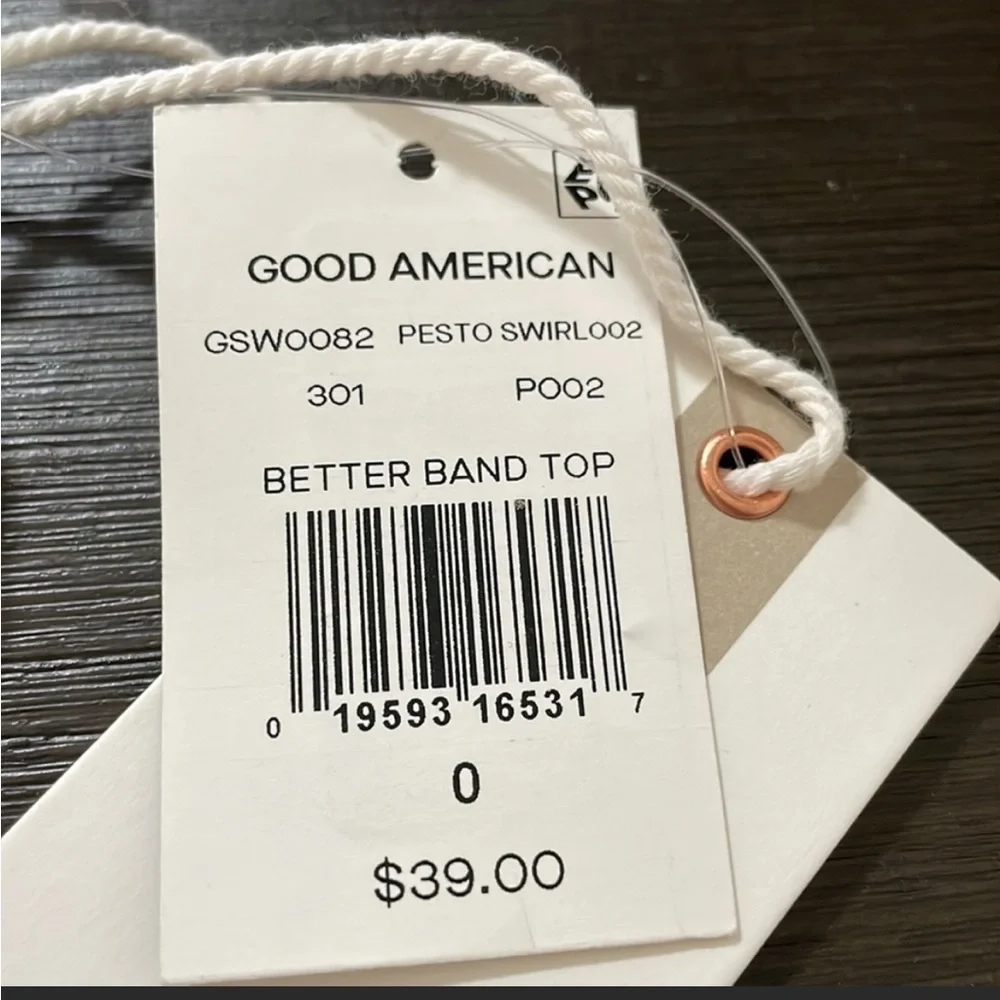 NWT Good American by Khloe Kardashian Better Band Top - Picture 3 of 3
